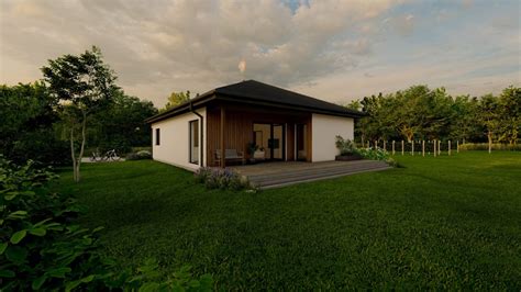 Ilustrační obrázek moderního bungalovu 4+kk