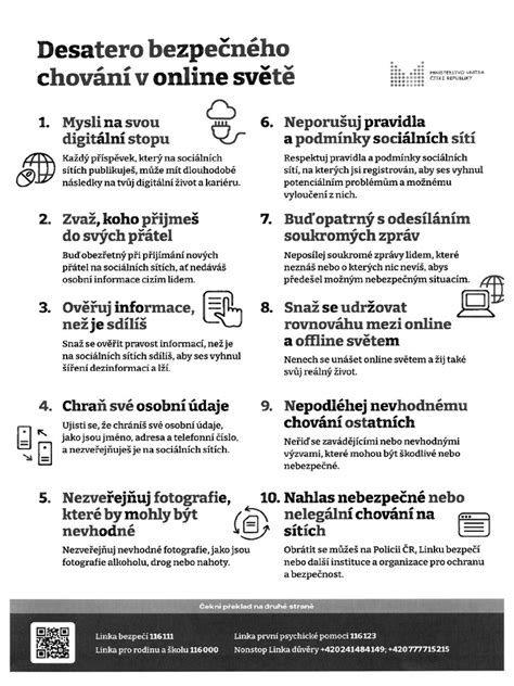 Infografika s pravidly chování na pohřebišti