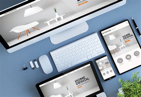 Ukázka responzivního designu webu na různých zařízeních (desktop, tablet, mobil)