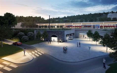 vizualizace nové odbavovací haly a nástupišť ve stanici Praha-Vysočany