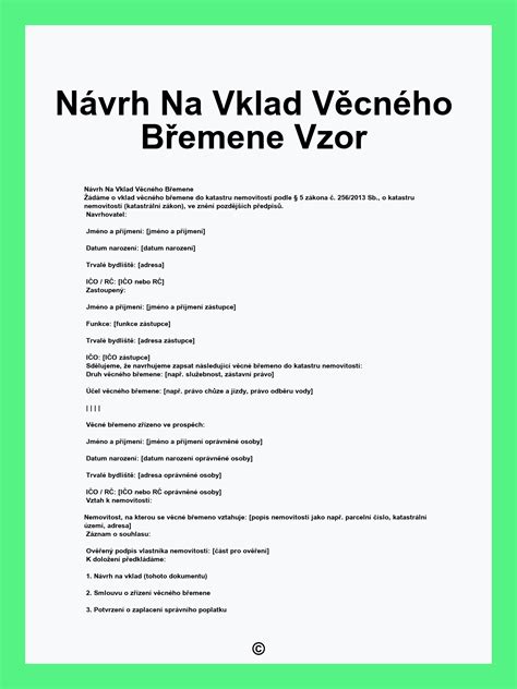 Infografika s přehledem kroků pro výmaz věcného břemene.