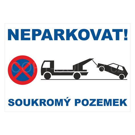 Ilustrace cedule s piktogramem zákazu zastavení a textem 