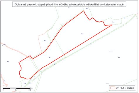 schéma znázorňující různé typy ochranných pásem kolem staveb a infrastrukturních prvků