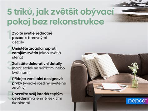 Příklad moderně a vkusně zařízeného obývacího pokoje