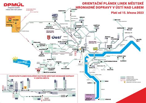 mapa s vyznačenými lokalitami prodeje pozemků v Ústí nad Labem a okolí