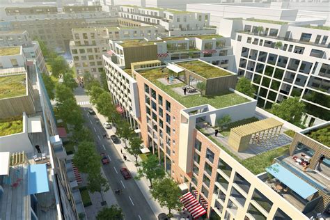 Vizualizace vzdušného urbanistického řešení lokality s menšími parcelami
