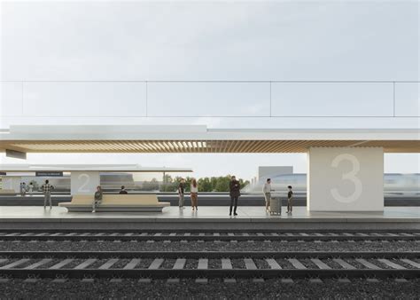 Vizualizace nového nádraží Hranice na Moravě od architekta Lukáše Tallera