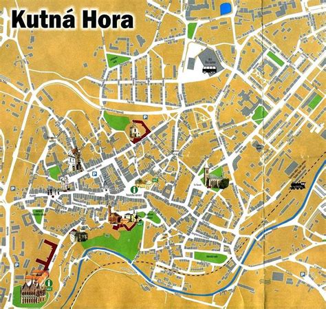 Mapa okresu Kutná Hora a jeho sousedství