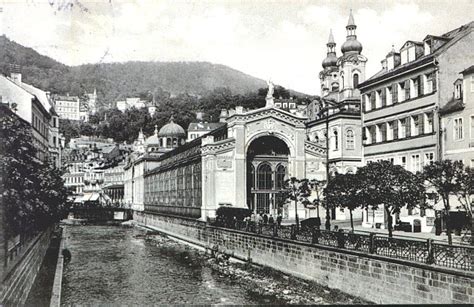 fotografie Karlových Varů s dominantou kolonády