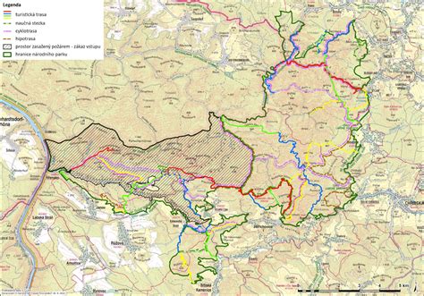 mapa Červenohorského sedla s vyznačením rekonstruovaného úseku