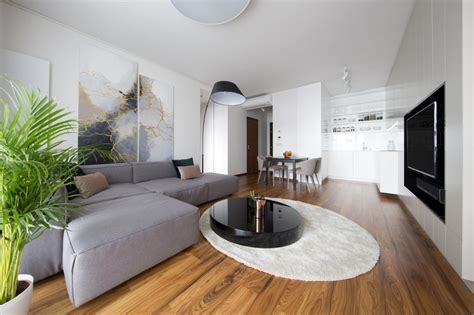 Architektonický návrh moderního interiéru bytu