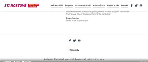 Screenshot webové stránky s informací o technických problémech