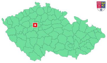 Mapa Hostivice s vyznačením lokality