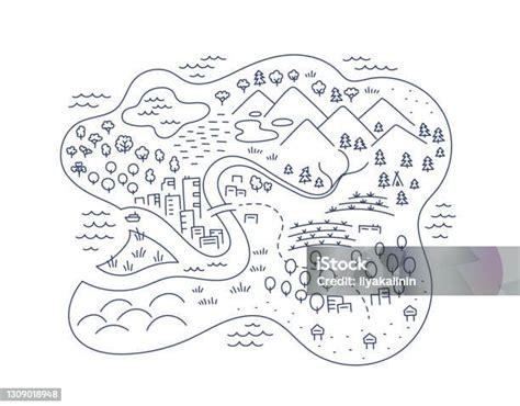 Ručně kreslená a vybarvená mapa stabilního katastru s vyznačenými změnami.