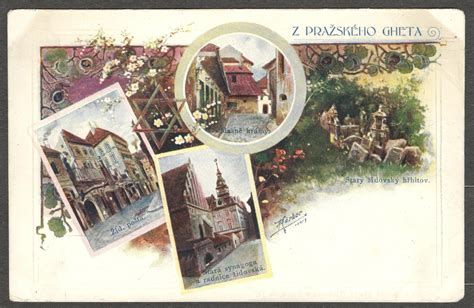 Ilustrace pražského ghetta ze středověku