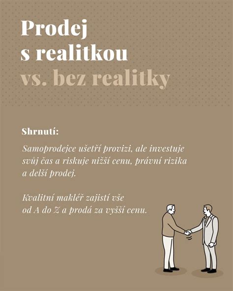 Infografika srovnání prodeje s realitkou a bez ní