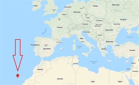 mapa Kanárských ostrovů s vyznačením hlavních ostrovů a jejich charakteristik