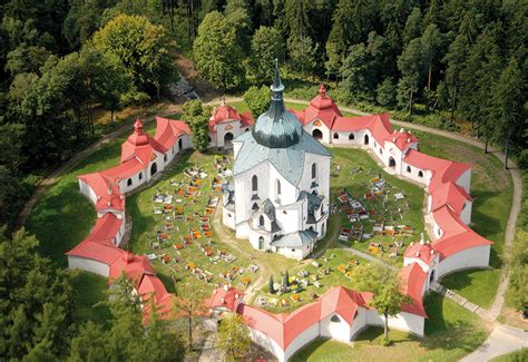 Poutní kostel sv. Jana Nepomuckého na Zelené hoře u Žďáru nad Sázavou - půdorys
