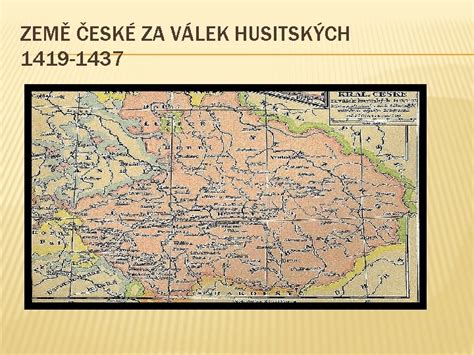 mapa Kokořína a okolí z období husitských válek