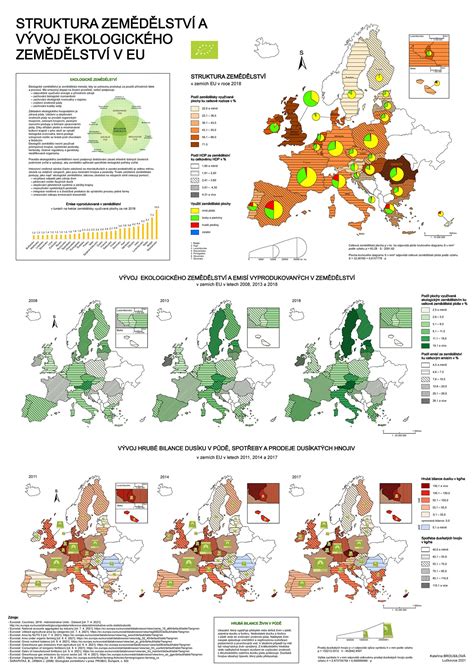 mapa EU s vyznačením podílu zemědělské půdy na celkové rozloze jednotlivých států