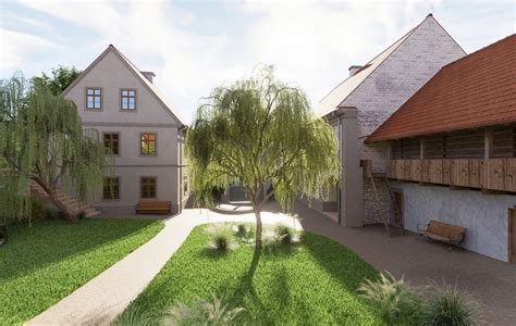 rekonstrukce nebo dobové vyobrazení usedlosti Hrabovka