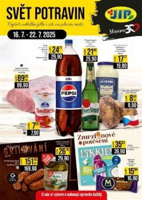 Interiér moderně zrekonstruované prodejny JIP Svět potravin