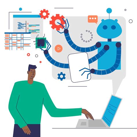 Ilustrace robotické inteligence a jejího propojení s uměním