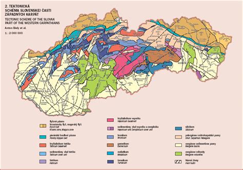 Mapa geologické stavby Zárybničné Lhoty