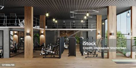 interiér moderního fitness centra