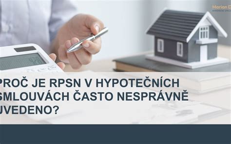 srovnání RPSN u různých hypotečních nabídek