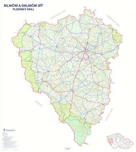 Mapa silnice I/26 s vyznačenými opravovanými úseky a budoucími plány