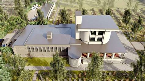 Vizualizace budoucí podoby ostravského krematoria