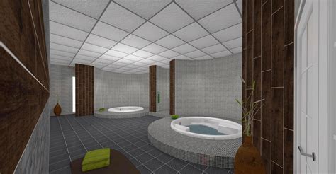 Vizualizace nového wellness centra v Aquadromu Most